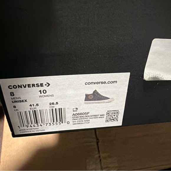 Converse CTAS Malden Fresh Brew Brown Mid Top Sneakers Men Sz 8. Women SZ 10 - Picture 5 of 5